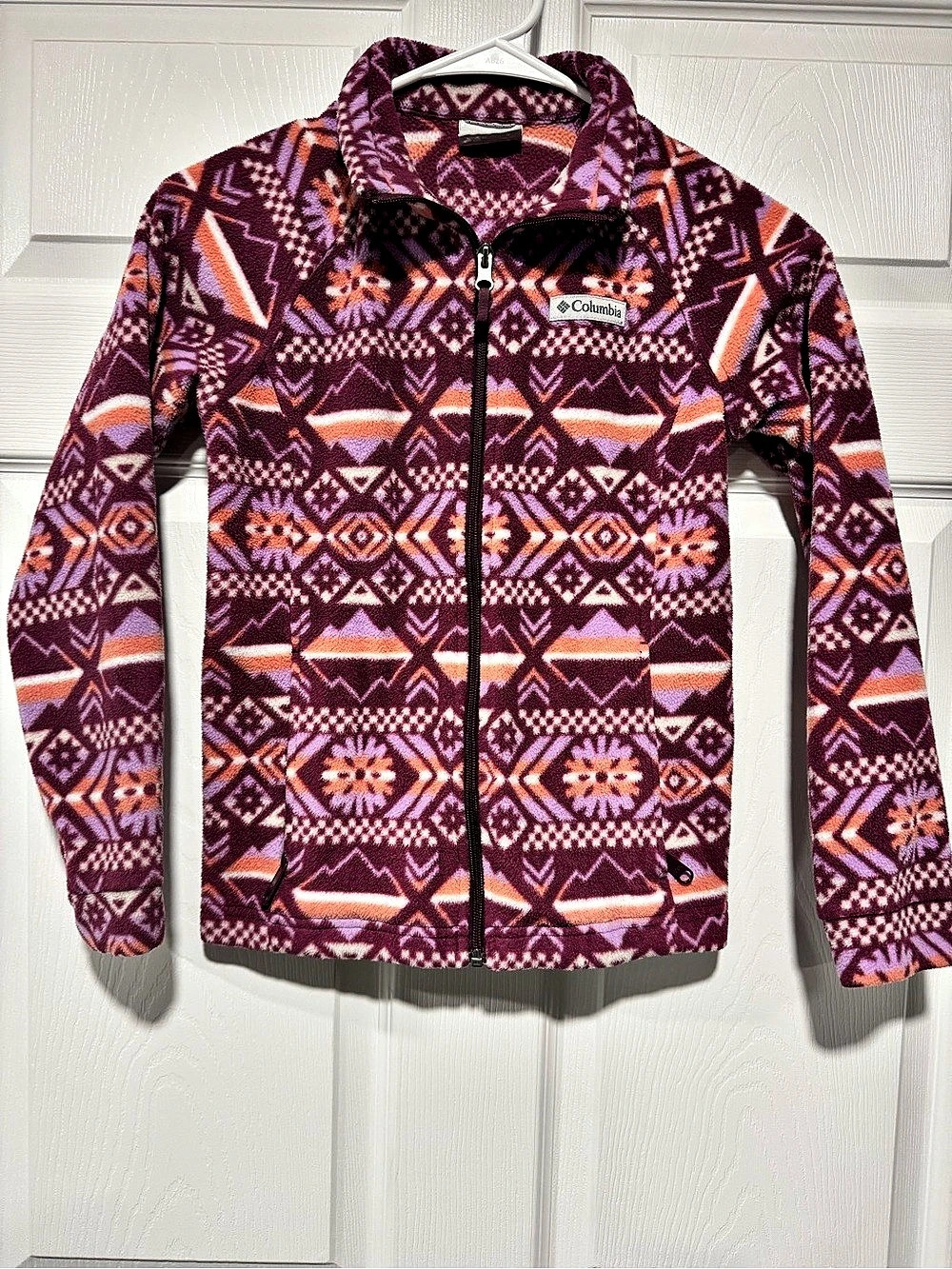 Columbia Girls' Benton Springs II Printed Fleece Jacket Women's Geometric Fleece